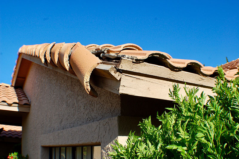 damaged roof